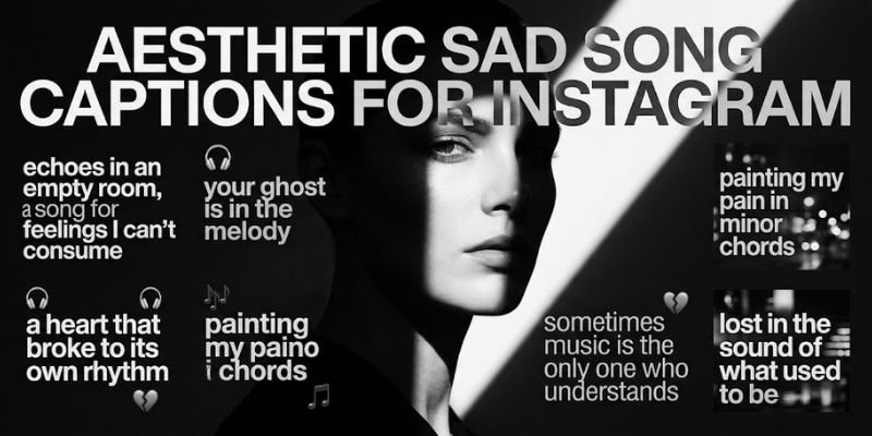 Aesthetic Sad Song Captions for Instagram
