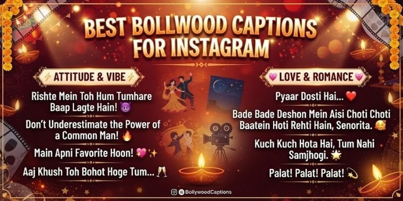 Best Bollywood Captions for Instagram
