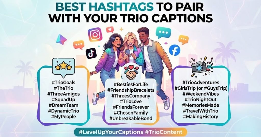 Best Hashtags to Pair With Your Trio Captions