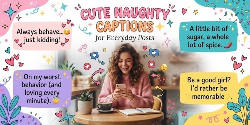 Cute Naughty Captions for Everyday Posts