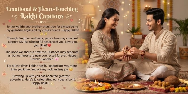 Emotional & Heart-Touching Rakhi Captions