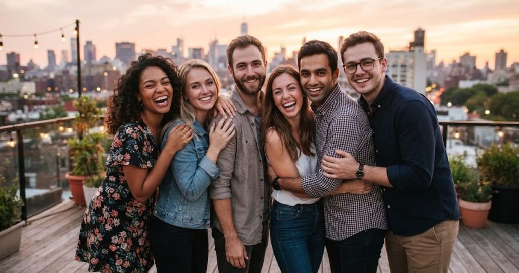 Friends and Group Pose Captions