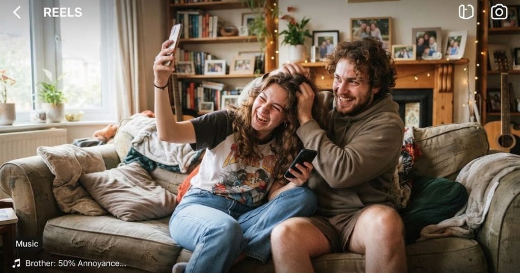 Funny Brother and Sister Captions for Reels
