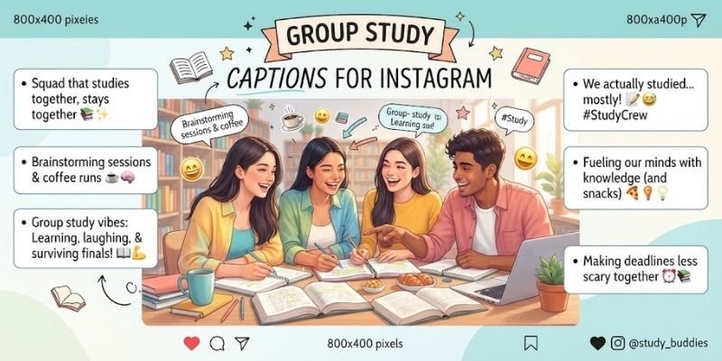 Group Study Captions for Instagram
