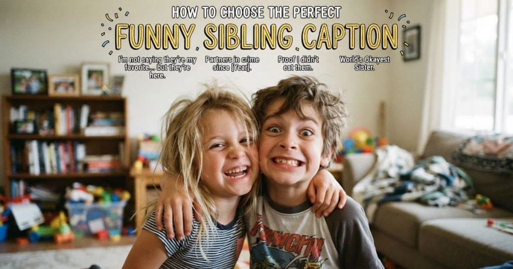 How to Choose the Perfect Funny Sibling Caption