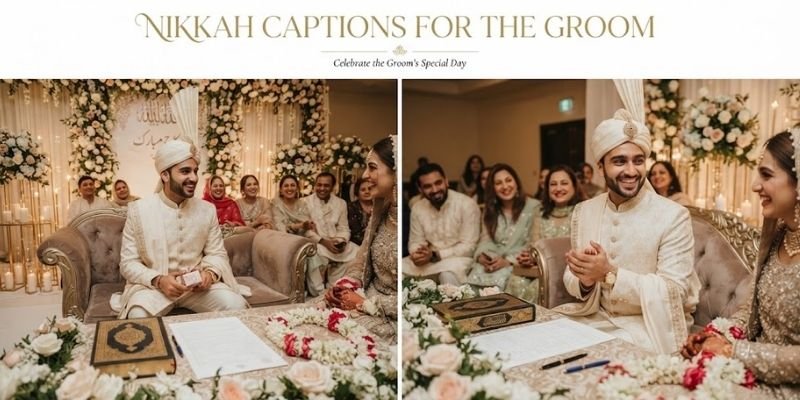 Nikkah Captions for the Groom