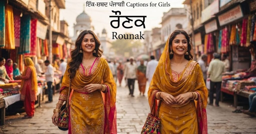 One-Word Punjabi Captions for Girls