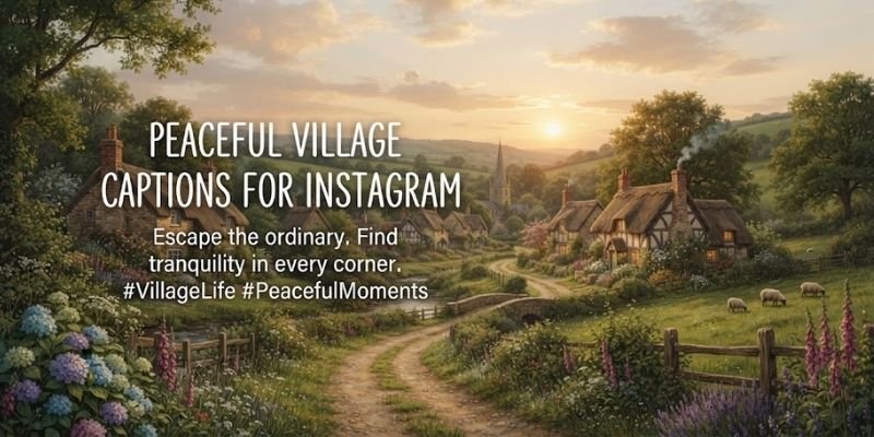 Peaceful Village Captions for Instagram