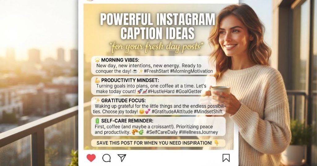 Powerful Instagram Caption Ideas for Your Fresh Day Posts