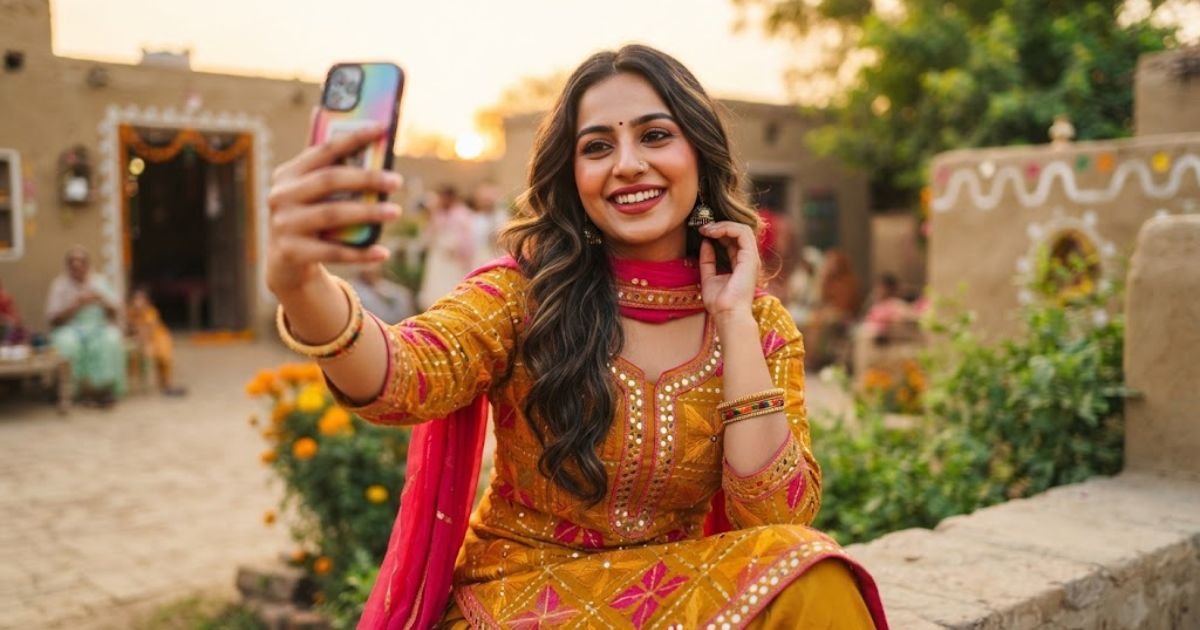 Selfie Punjabi Captions for Girls