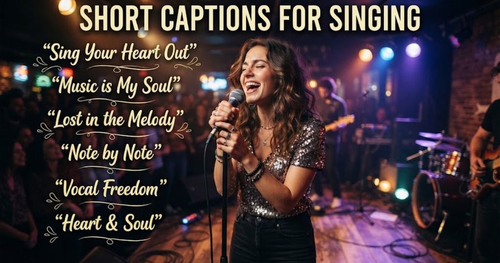 Short Captions for Singing