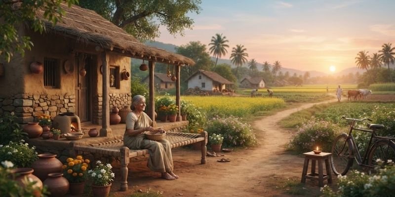 Simple Village Life Captions for Instagram