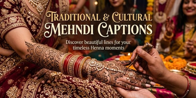 Traditional & Cultural Mehndi Captions
