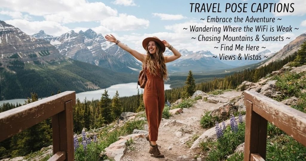 Travel Pose Captions for Instagram