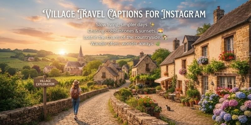 Village Travel Captions for Instagram