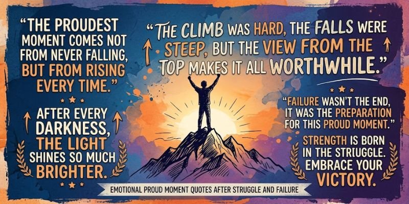 Emotional Proud Moment Quotes After Struggle and Failure