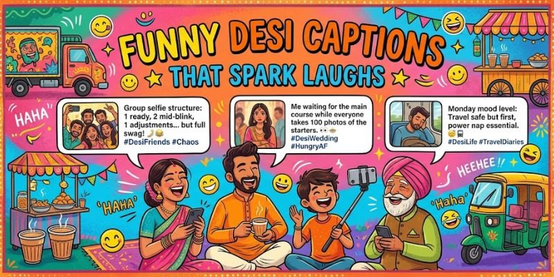 Funny Desi Captions That Spark Laughs
