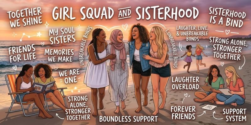 Girl Squad and Sisterhood Captions for Unbreakable Bonds
