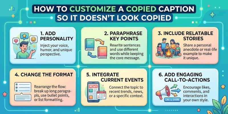 How to Customize a Copied Caption So It Doesn't Look Copied
