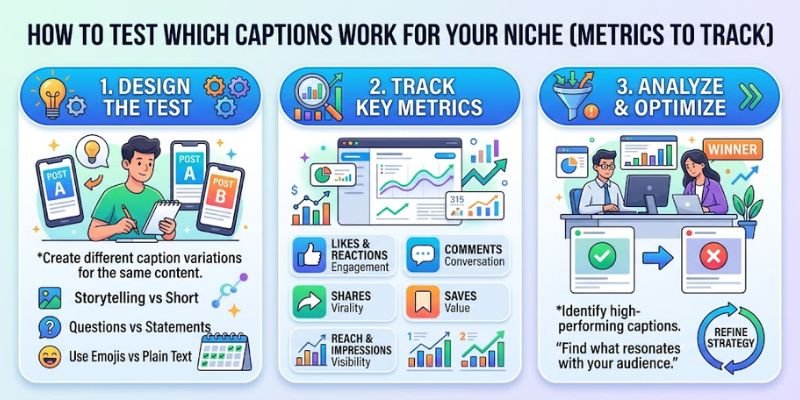 How to Test Which Captions Work for Your Niche (Metrics to Track)
