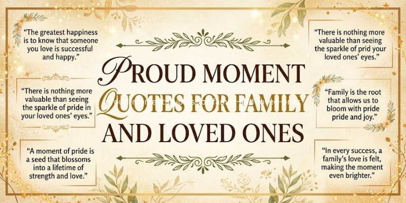 Proud Moment Quotes for Family and Loved Ones