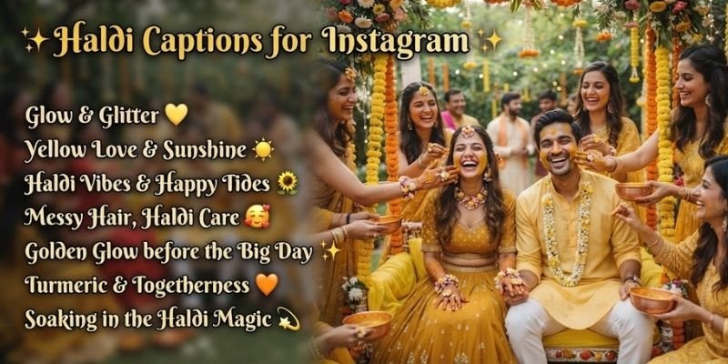 haldi captions for instagram