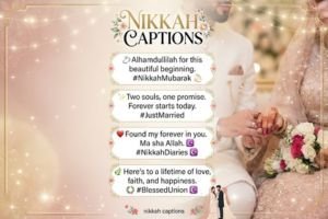 nikkah captions
