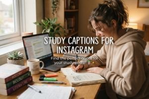 study captions for instagram