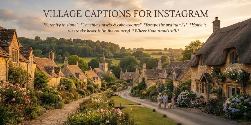 village captions for instagram